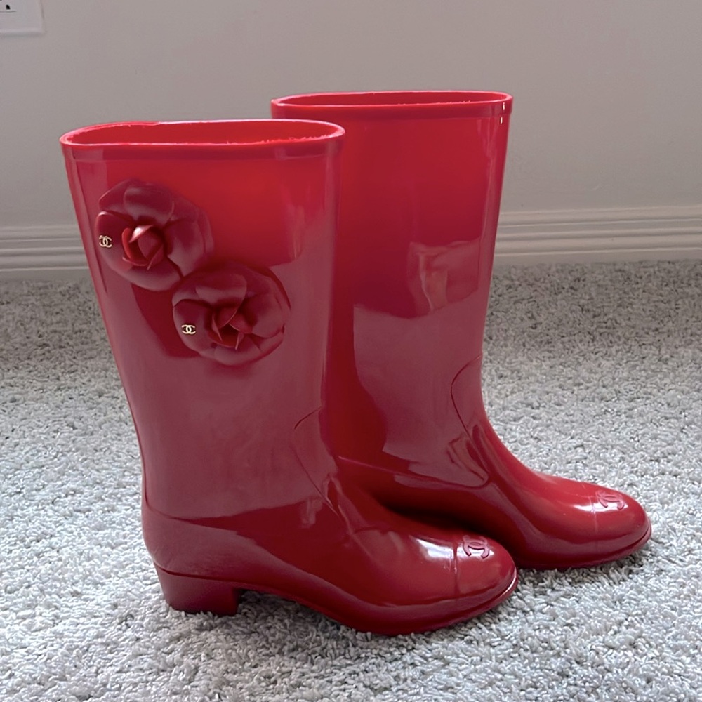 CoCo Chanel Rubber Rain Boots